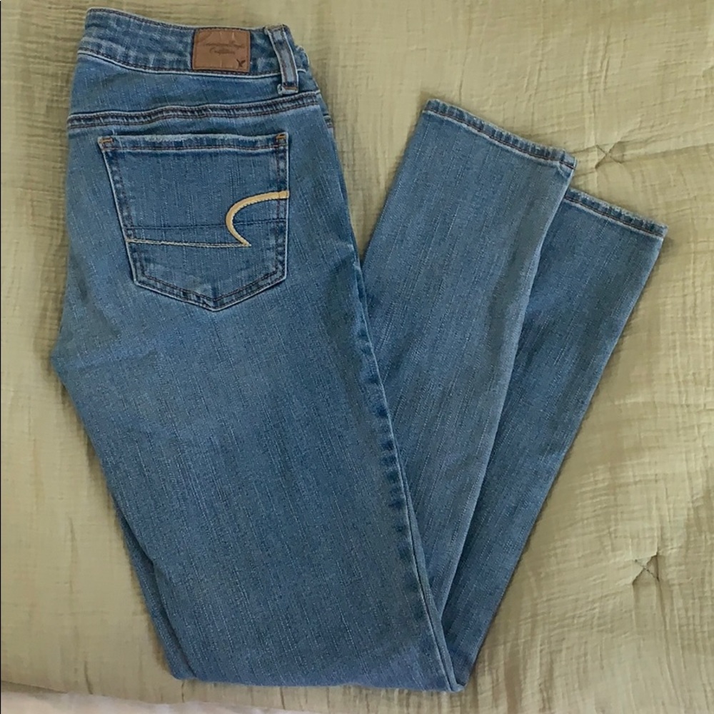 ⭐️light wash American eagle jeggings